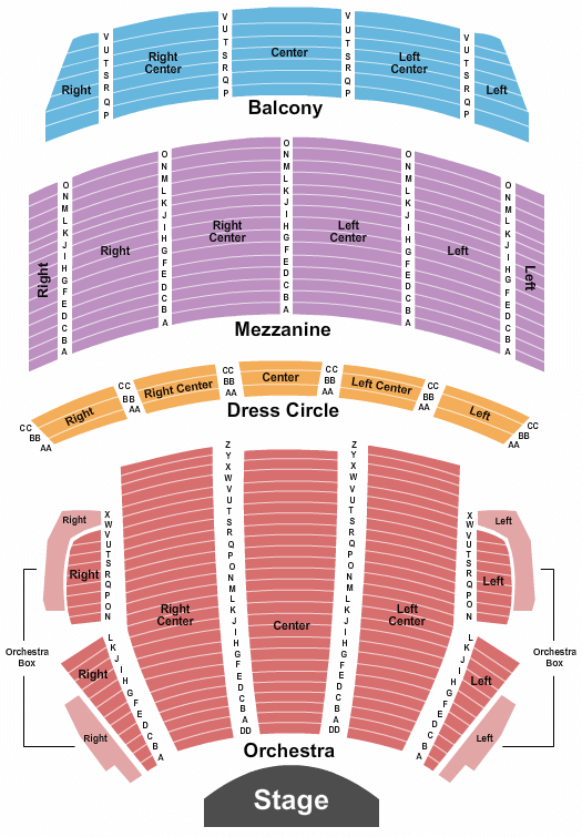 Citizens Bank Opera House Back to the Future Seating Chart